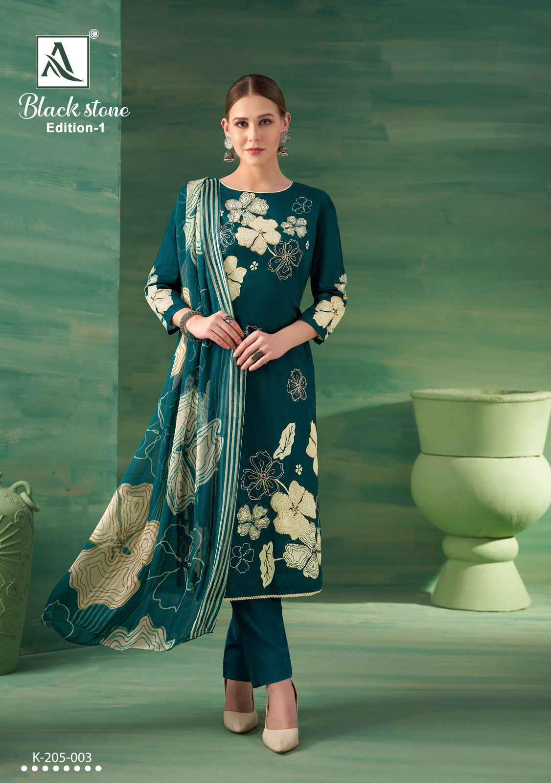 Alok Black Stone Zam Dress Material Wholesale Price ( 4 Pcs Catalog )