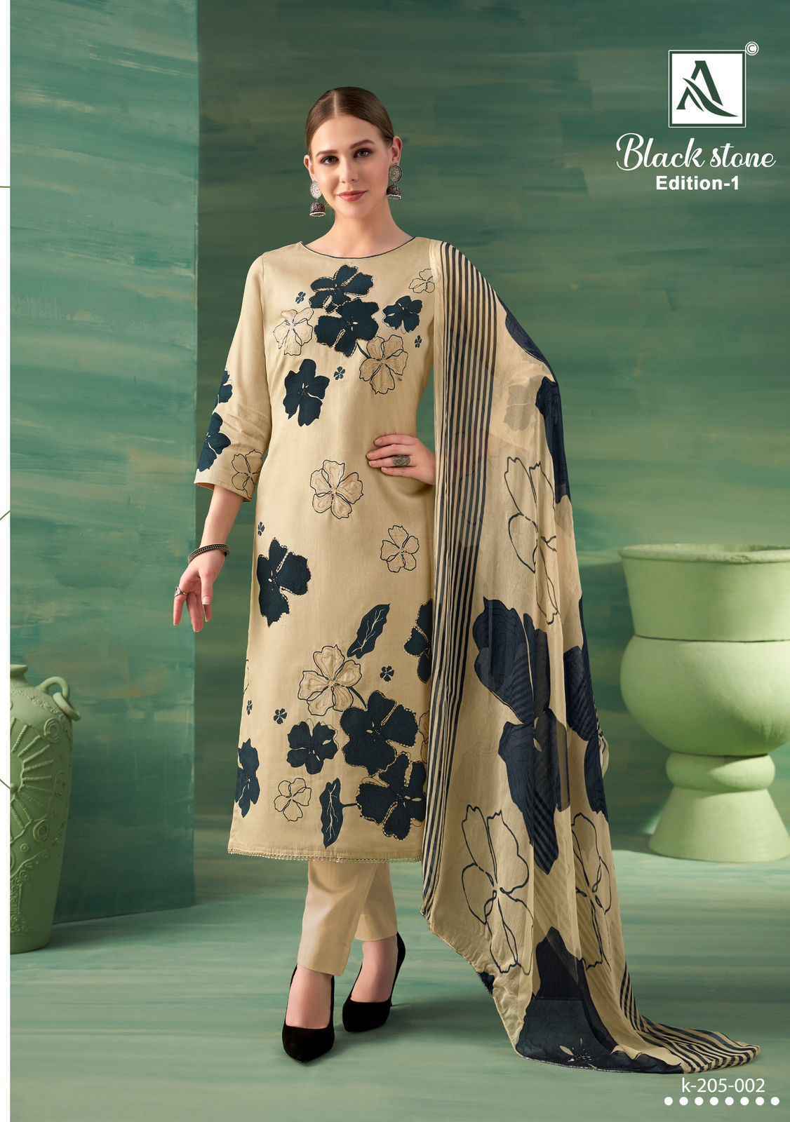 Alok Black Stone Zam Dress Material Wholesale Price ( 4 Pcs Catalog )