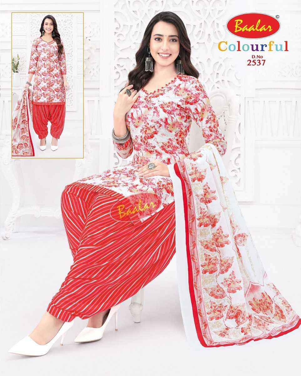 Baalar Colourful Vol 25 Wholesale Patiyala Design Cotton Suits ( 36 pcs Catalogue )