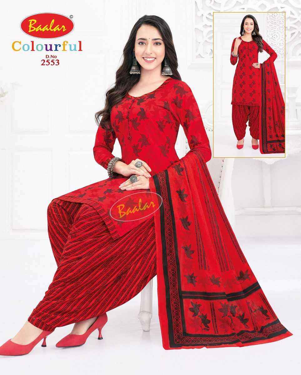 Baalar Colourful Vol 25 Wholesale Patiyala Design Cotton Suits ( 36 pcs Catalogue )