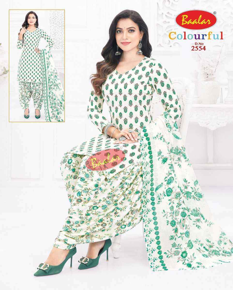 Baalar Colourful Vol 25 Wholesale Patiyala Design Cotton Suits ( 36 pcs Catalogue )