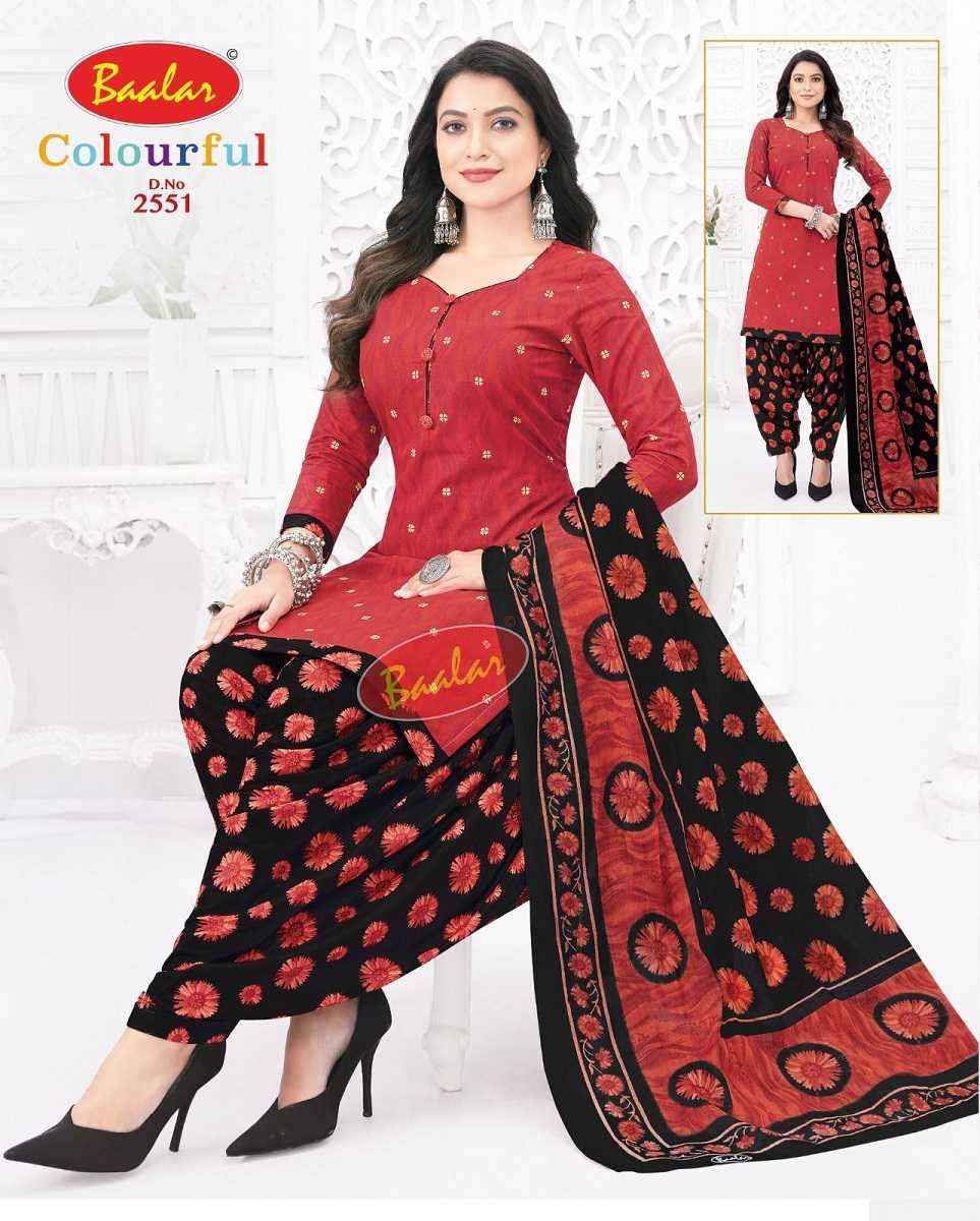 Baalar Colourful Vol 25 Wholesale Patiyala Design Cotton Suits ( 36 pcs Catalogue )