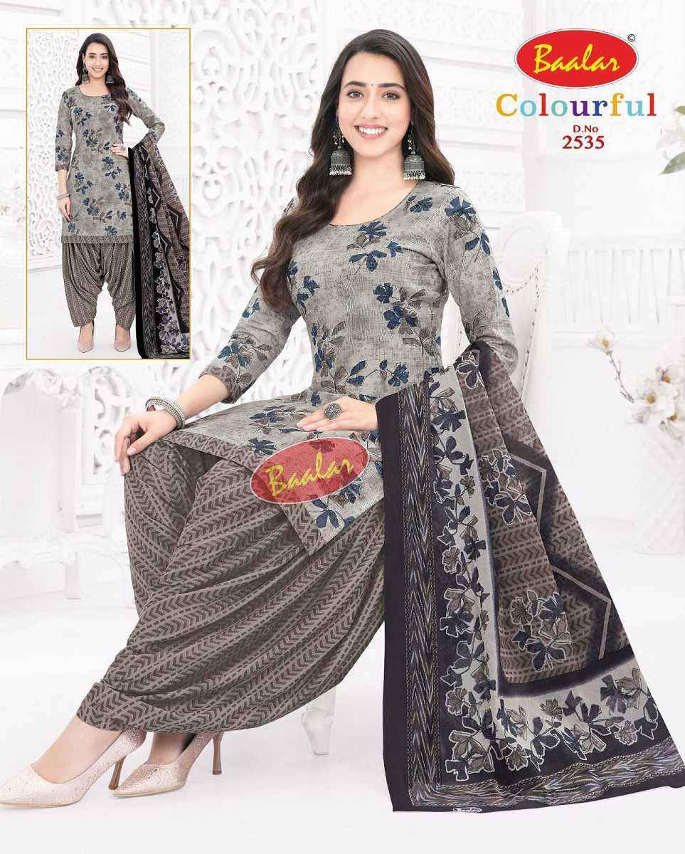 Baalar Colourful Vol 25 Wholesale Patiyala Design Cotton Suits ( 36 pcs Catalogue )