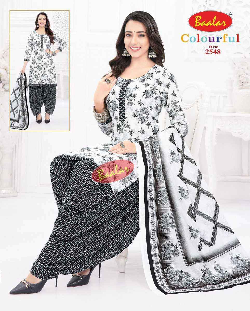 Baalar Colourful Vol 25 Wholesale Patiyala Design Cotton Suits ( 36 pcs Catalogue )