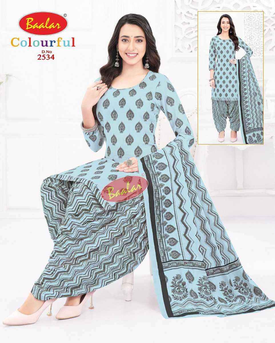 Baalar Colourful Vol 25 Wholesale Patiyala Design Cotton Suits ( 36 pcs Catalogue )