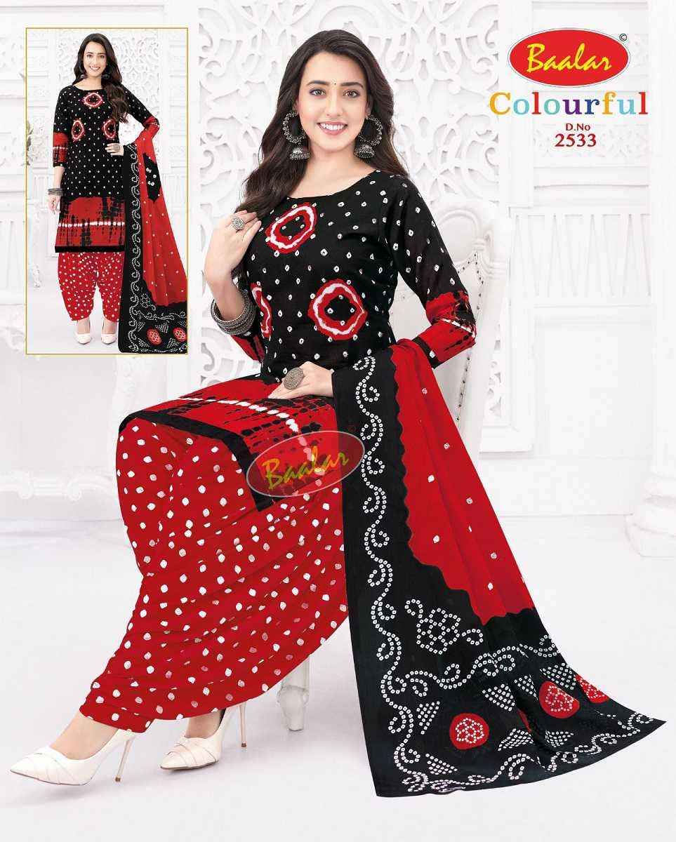 Baalar Colourful Vol 25 Wholesale Patiyala Design Cotton Suits ( 36 pcs Catalogue )