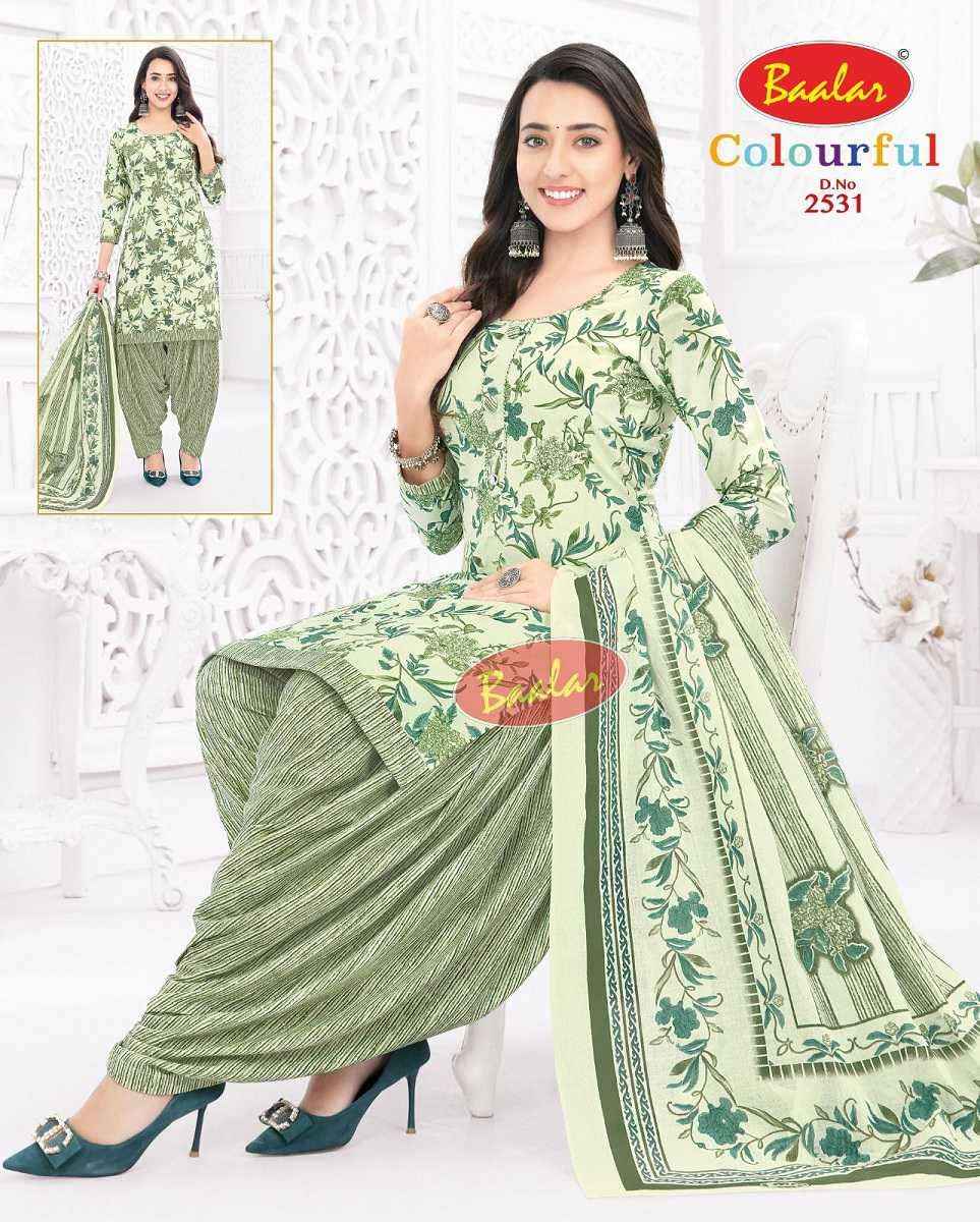 Baalar Colourful Vol 25 Wholesale Patiyala Design Cotton Suits ( 36 pcs Catalogue )