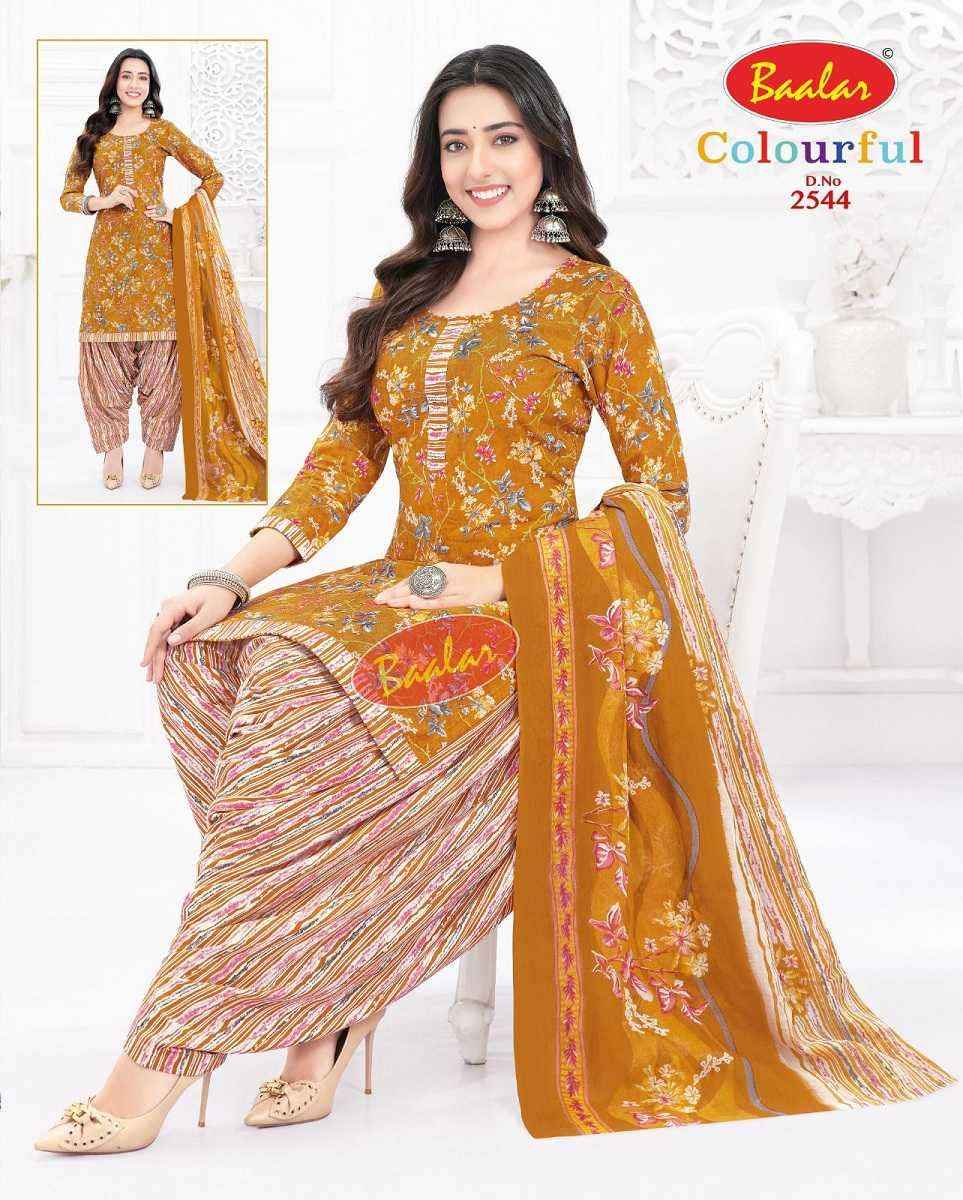 Baalar Colourful Vol 25 Wholesale Patiyala Design Cotton Suits ( 36 pcs Catalogue )