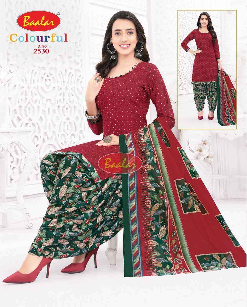 Baalar Colourful Vol 25 Wholesale Patiyala Design Cotton Suits ( 36 pcs Catalogue )