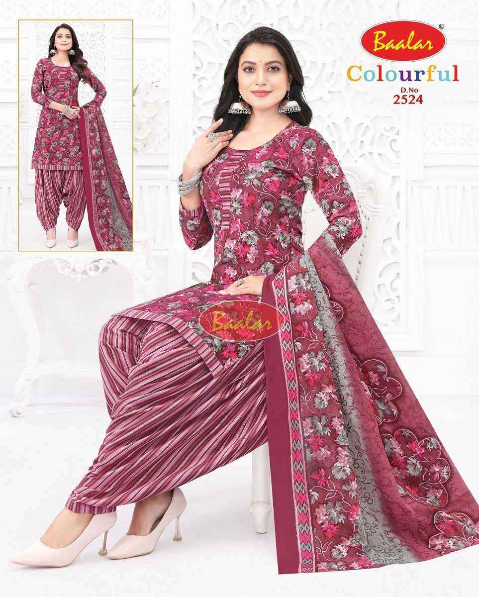 Baalar Colourful Vol 25 Wholesale Patiyala Design Cotton Suits ( 36 pcs Catalogue )