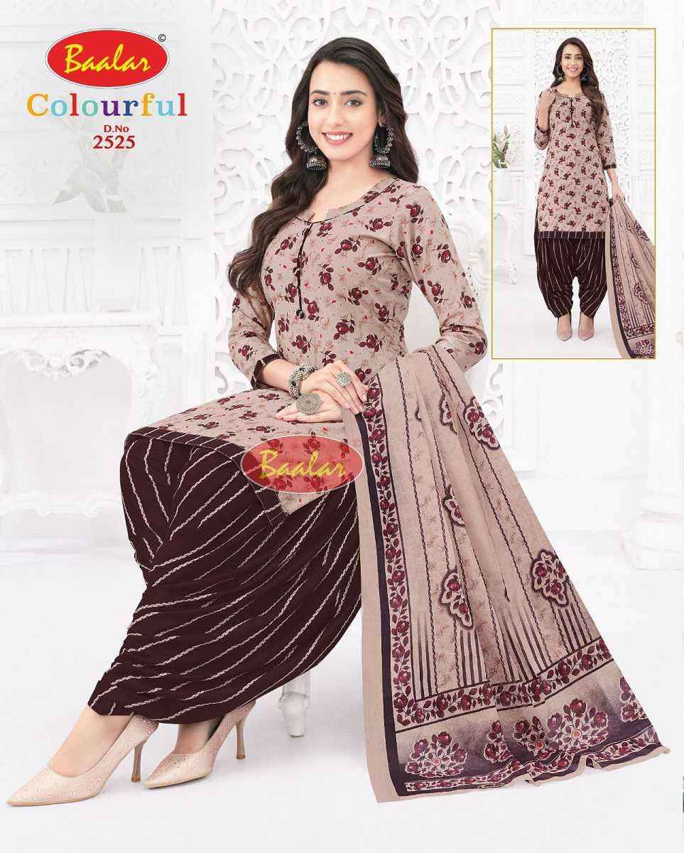 Baalar Colourful Vol 25 Wholesale Patiyala Design Cotton Suits ( 36 pcs Catalogue )