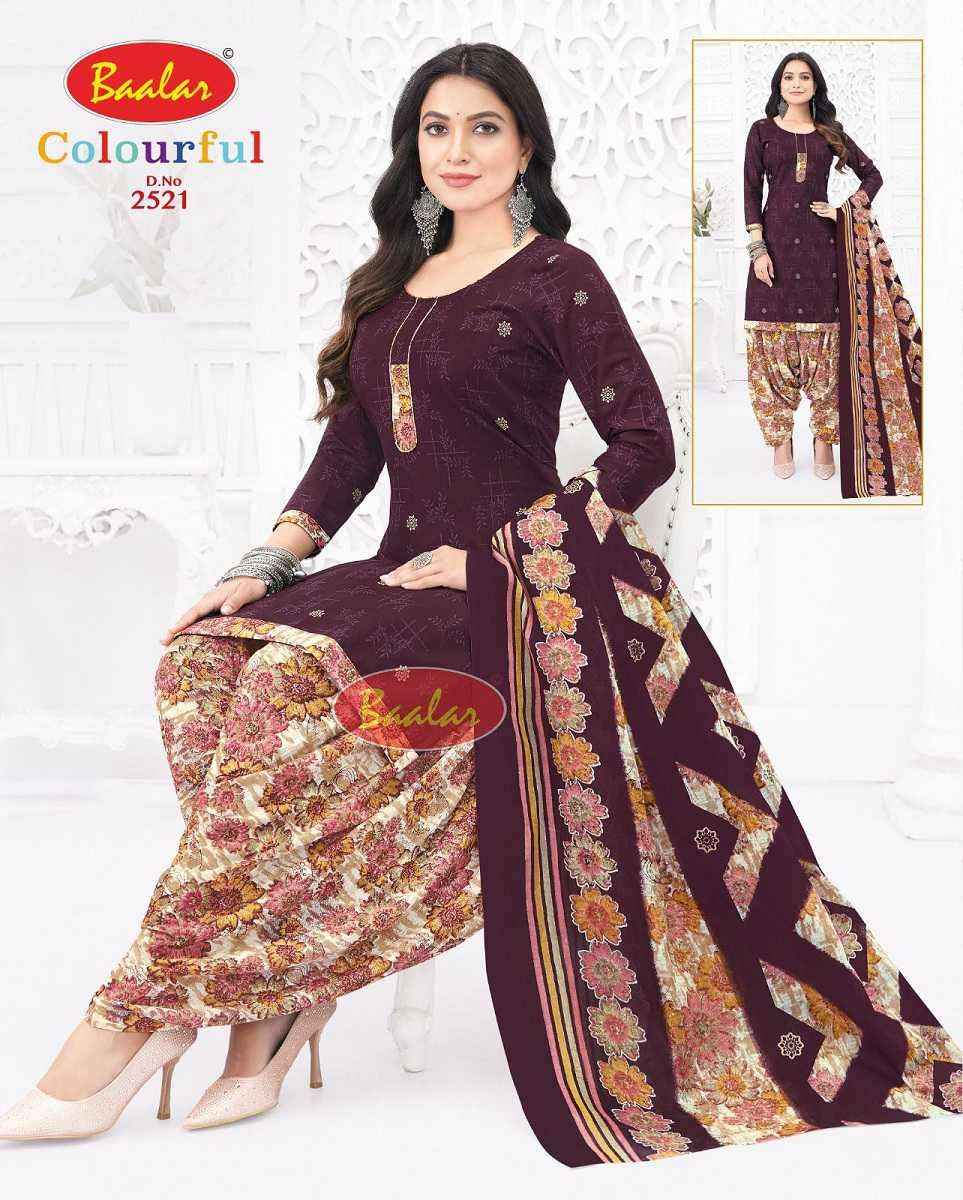 Baalar Colourful Vol 25 Wholesale Patiyala Design Cotton Suits ( 36 pcs Catalogue )