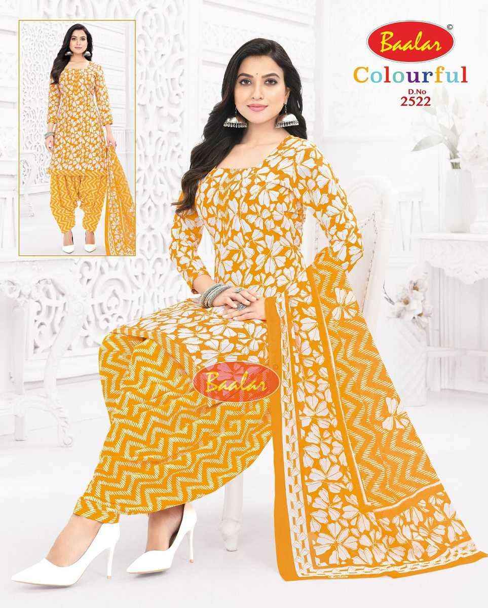 Baalar Colourful Vol 25 Wholesale Patiyala Design Cotton Suits ( 36 pcs Catalogue )
