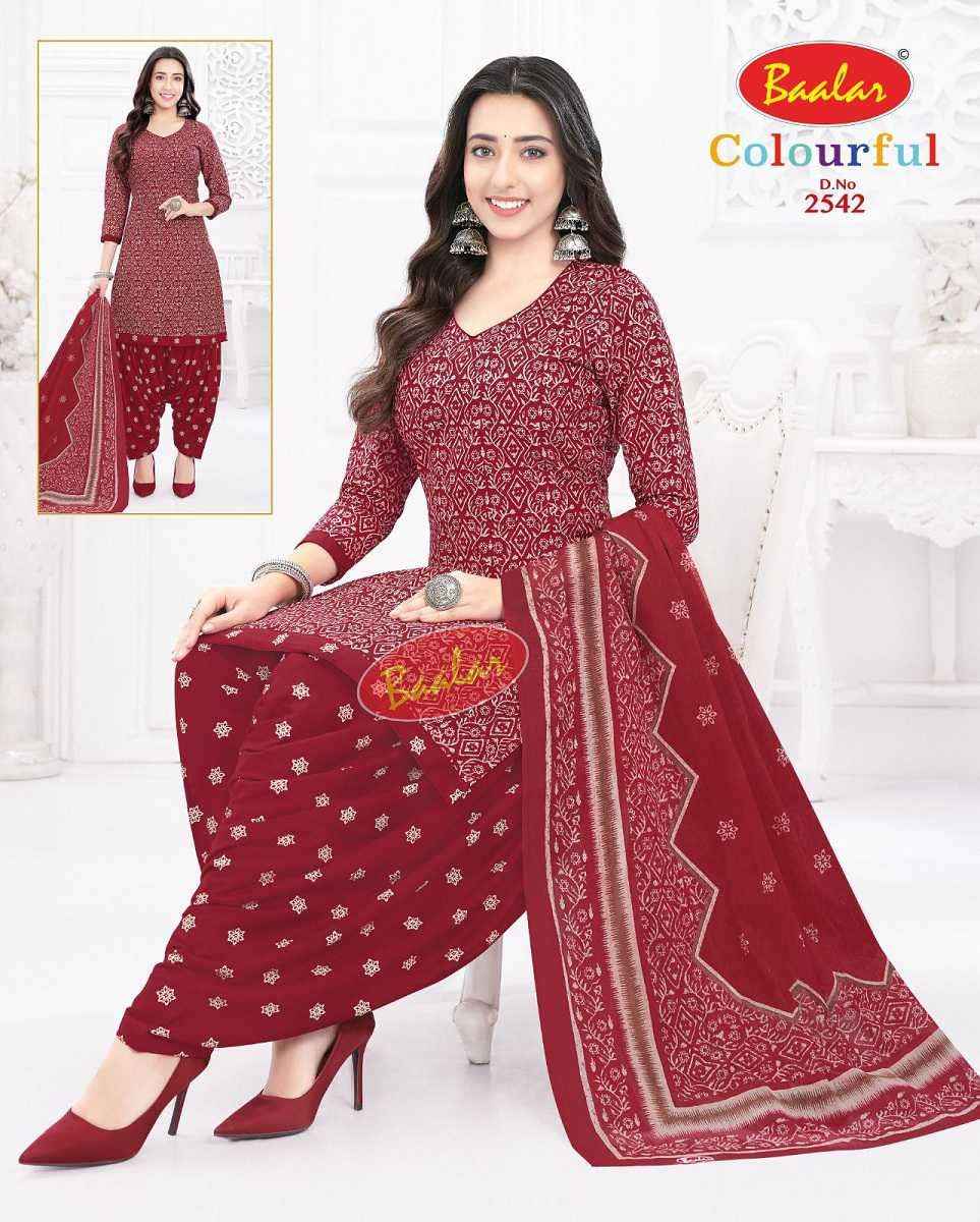 Baalar Colourful Vol 25 Wholesale Patiyala Design Cotton Suits ( 36 pcs Catalogue )