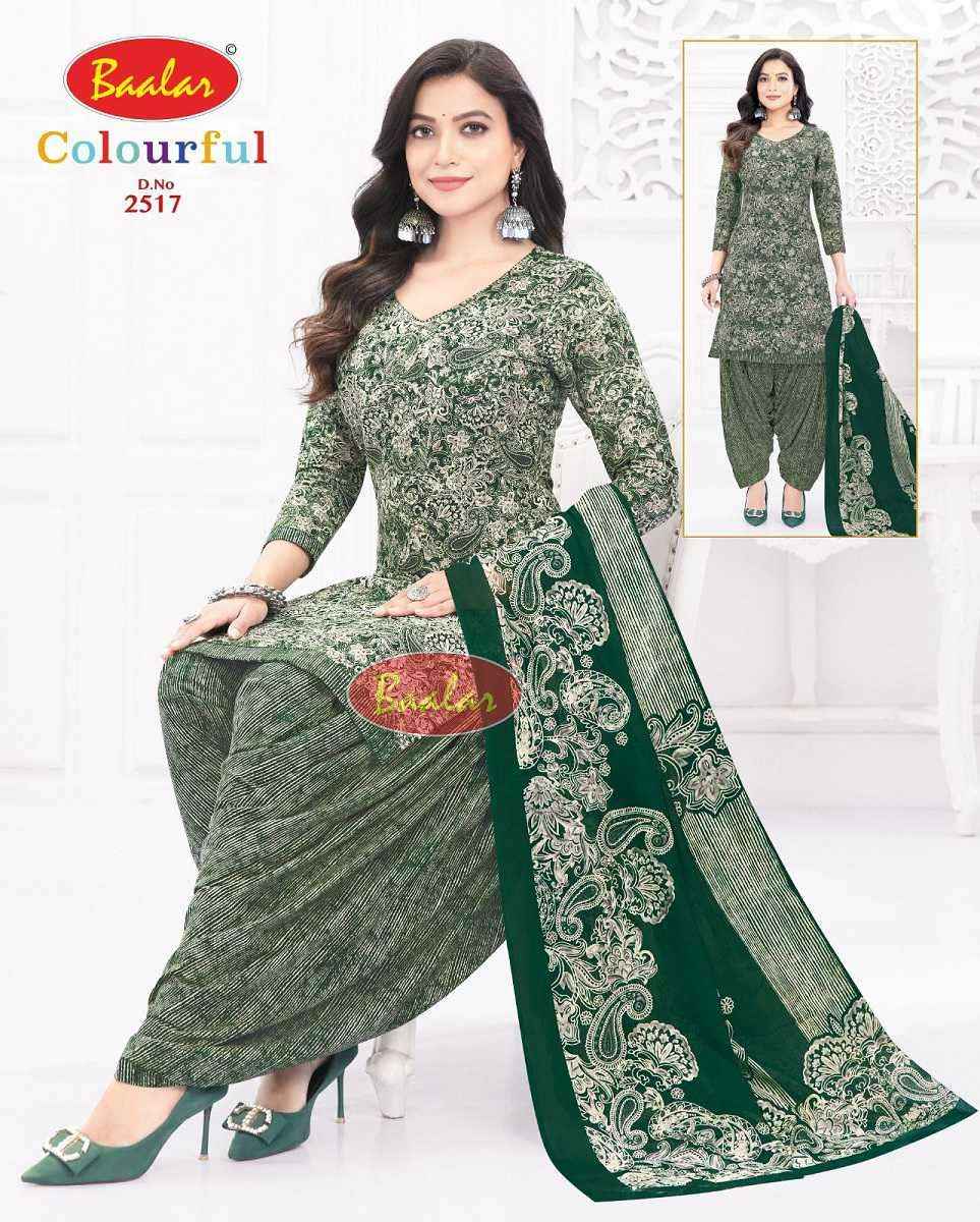 Baalar Colourful Vol 25 Wholesale Patiyala Design Cotton Suits ( 36 pcs Catalogue )