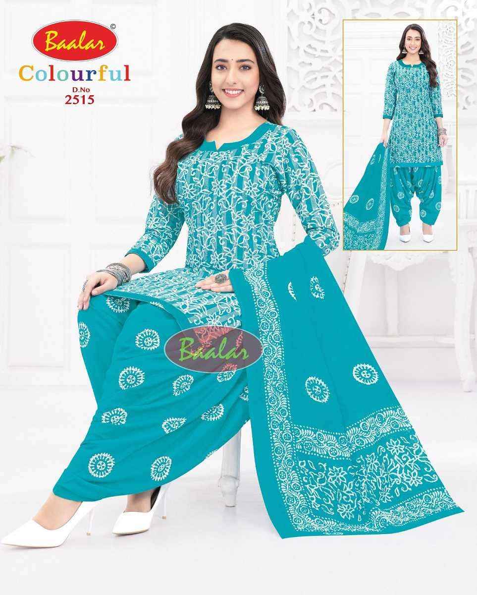 Baalar Colourful Vol 25 Wholesale Patiyala Design Cotton Suits ( 36 pcs Catalogue )