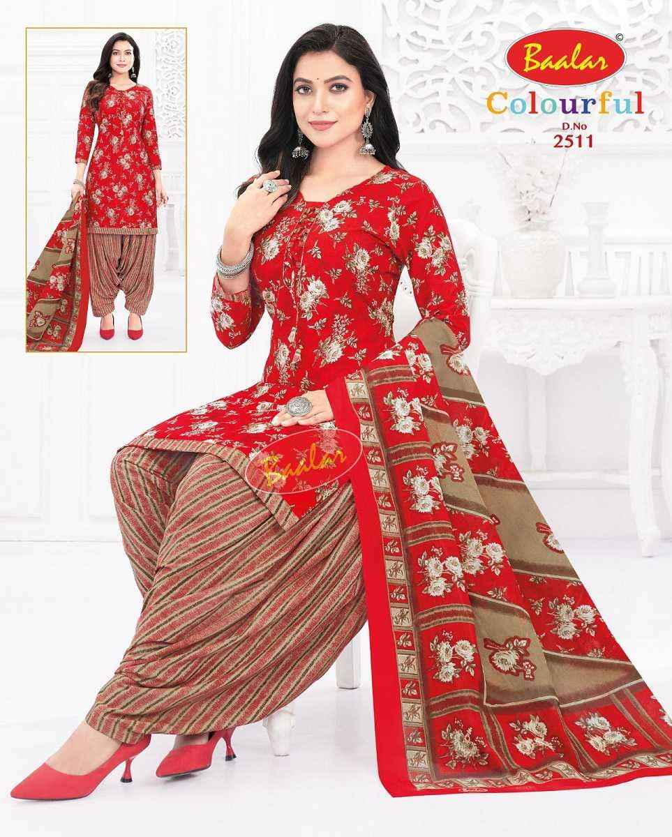 Baalar Colourful Vol 25 Wholesale Patiyala Design Cotton Suits ( 36 pcs Catalogue )