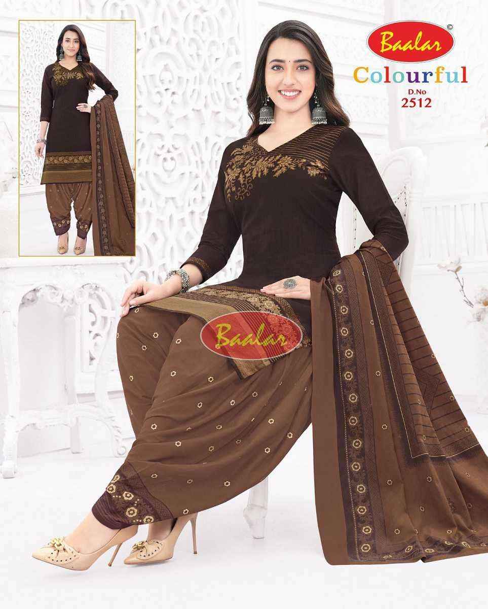 Baalar Colourful Vol 25 Wholesale Patiyala Design Cotton Suits ( 36 pcs Catalogue )