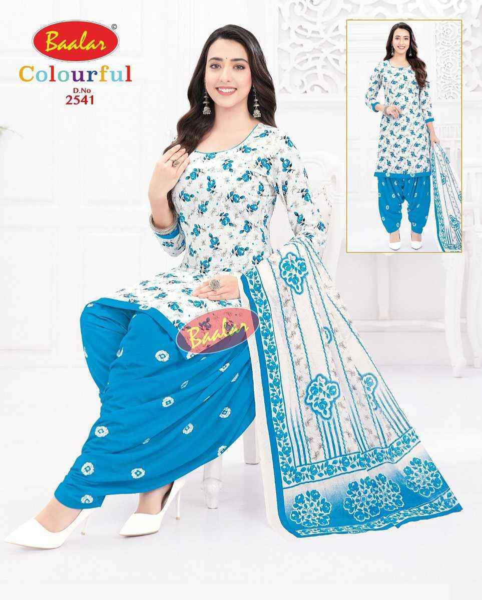 Baalar Colourful Vol 25 Wholesale Patiyala Design Cotton Suits ( 36 pcs Catalogue )