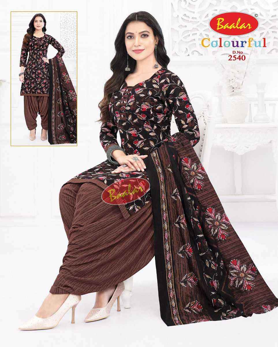 Baalar Colourful Vol 25 Wholesale Patiyala Design Cotton Suits ( 36 pcs Catalogue )