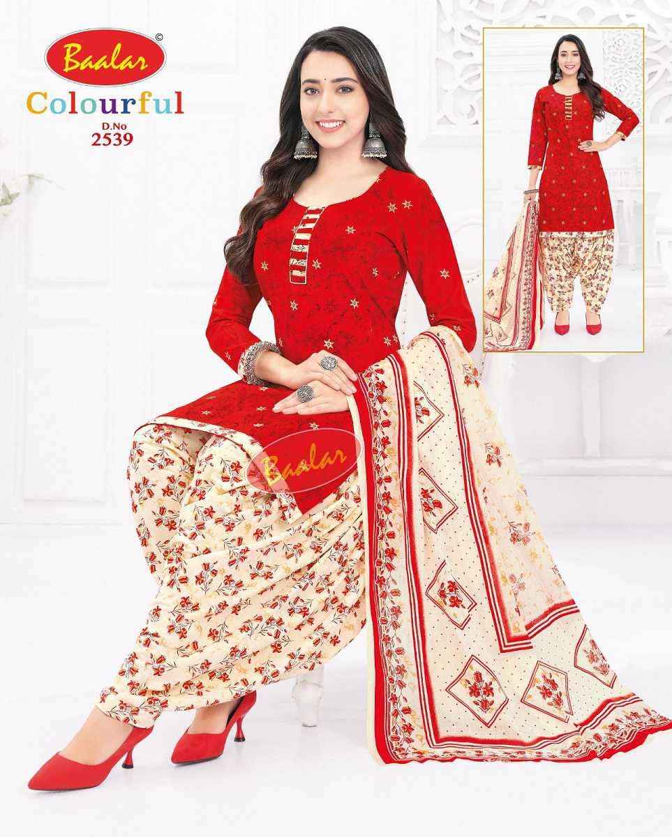 Baalar Colourful Vol 25 Wholesale Patiyala Design Cotton Suits ( 36 pcs Catalogue )