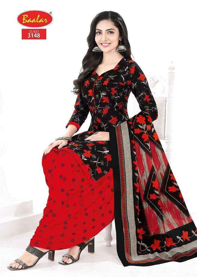 Baalar Cotton Zaara Patiyala Vol 31 Wholesale Pure Cotton Salwar Suits ( 18 Pcs Catalogue )