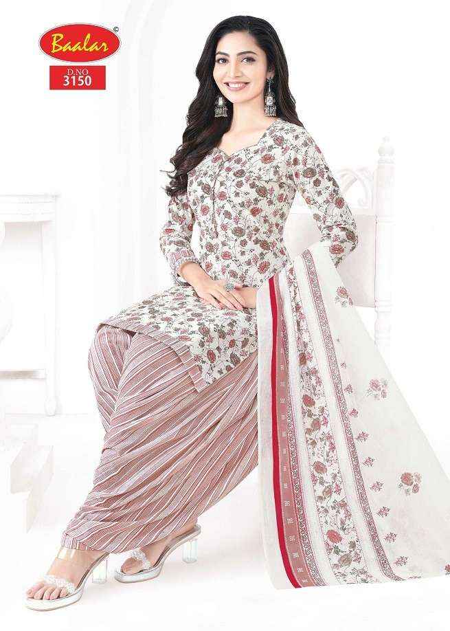 Baalar Cotton Zaara Patiyala Vol 31 Wholesale Pure Cotton Salwar Suits ( 18 Pcs Catalogue )