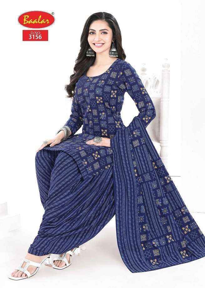 Baalar Cotton Zaara Patiyala Vol 31 Wholesale Pure Cotton Salwar Suits ( 18 Pcs Catalogue )