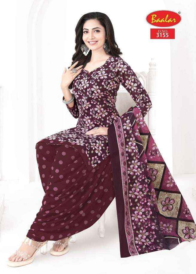 Baalar Cotton Zaara Patiyala Vol 31 Wholesale Pure Cotton Salwar Suits ( 18 Pcs Catalogue )