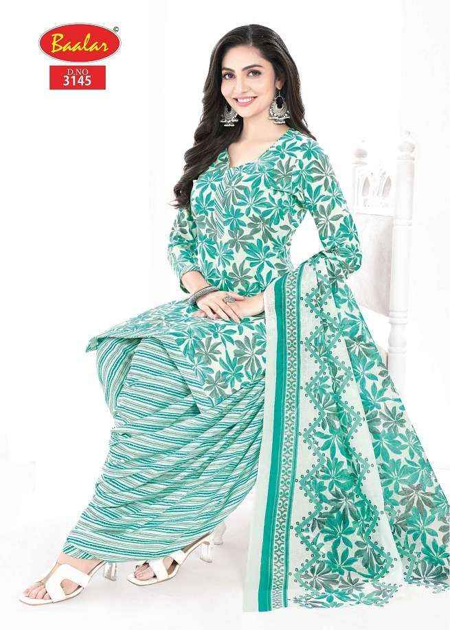 Baalar Cotton Zaara Patiyala Vol 31 Wholesale Pure Cotton Salwar Suits ( 18 Pcs Catalogue )