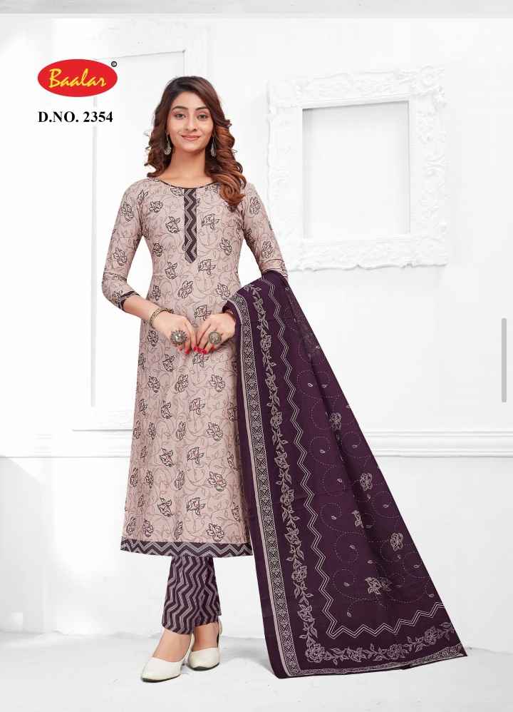 BAALAR ZUBEDA VOL 23 WHOLESALE PURE COTTON DRESS MATERIAL ( 15 PCS CATALOGUE )