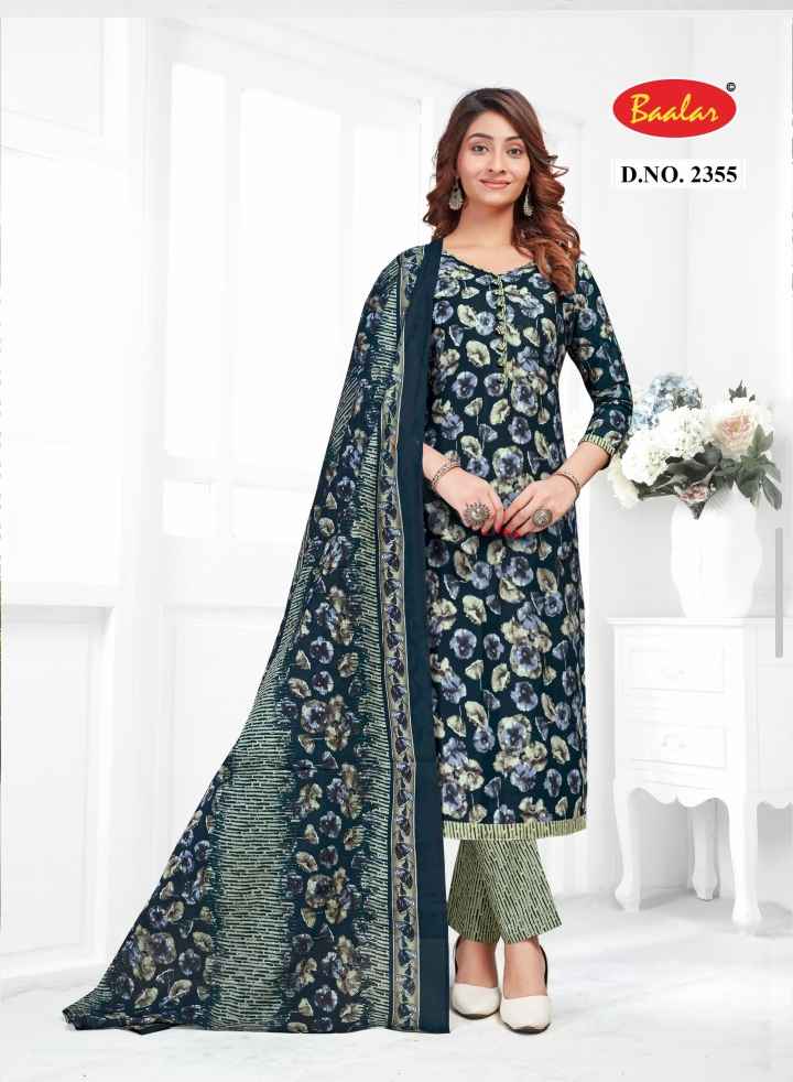 BAALAR ZUBEDA VOL 23 WHOLESALE PURE COTTON DRESS MATERIAL ( 15 PCS CATALOGUE )