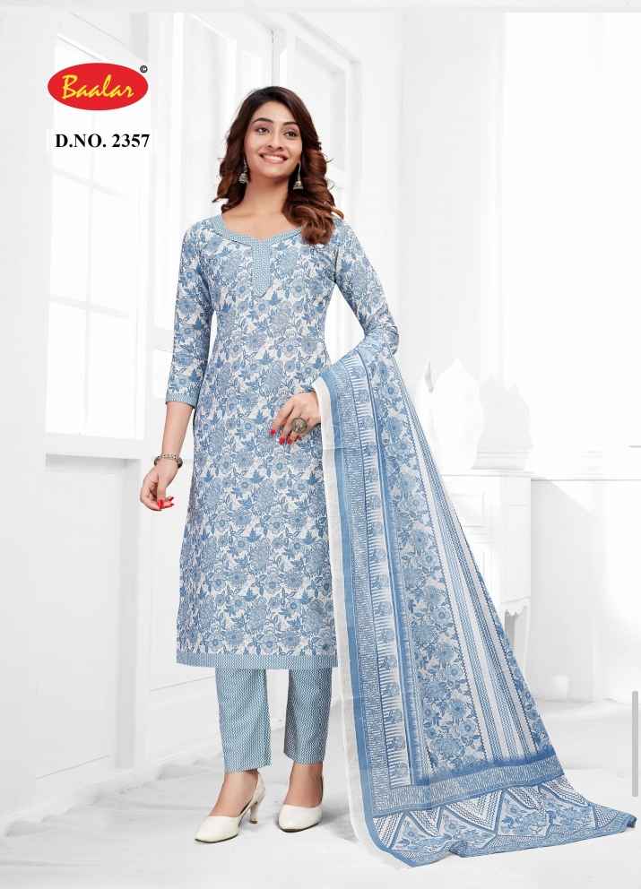 BAALAR ZUBEDA VOL 23 WHOLESALE PURE COTTON DRESS MATERIAL ( 15 PCS CATALOGUE )