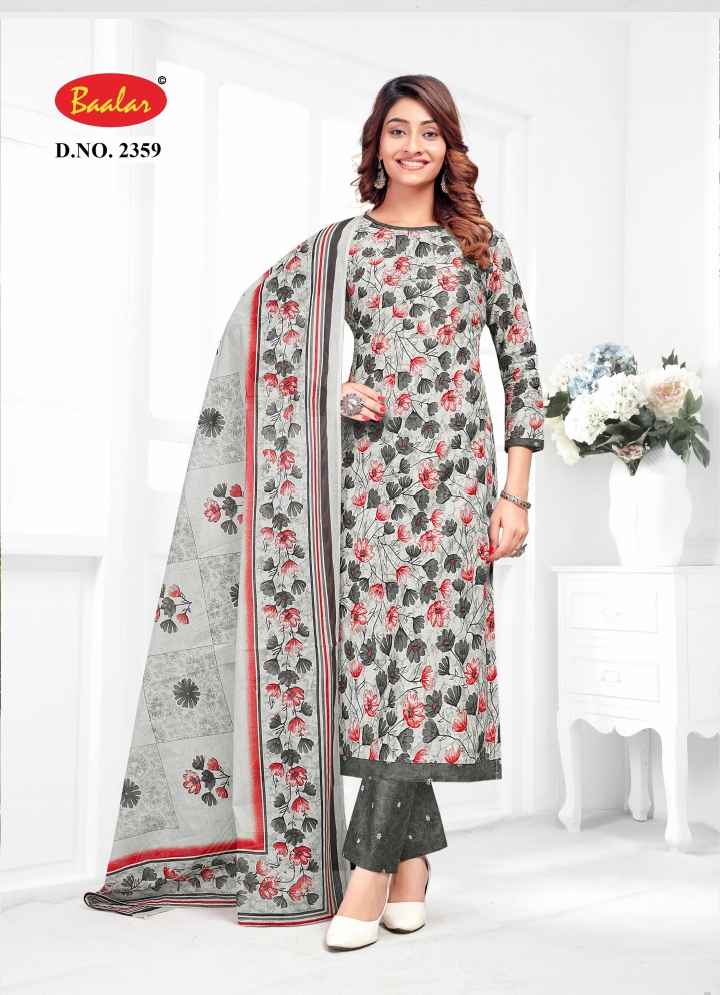 BAALAR ZUBEDA VOL 23 WHOLESALE PURE COTTON DRESS MATERIAL ( 15 PCS CATALOGUE )