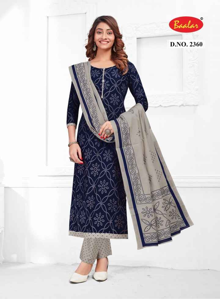 BAALAR ZUBEDA VOL 23 WHOLESALE PURE COTTON DRESS MATERIAL ( 15 PCS CATALOGUE )