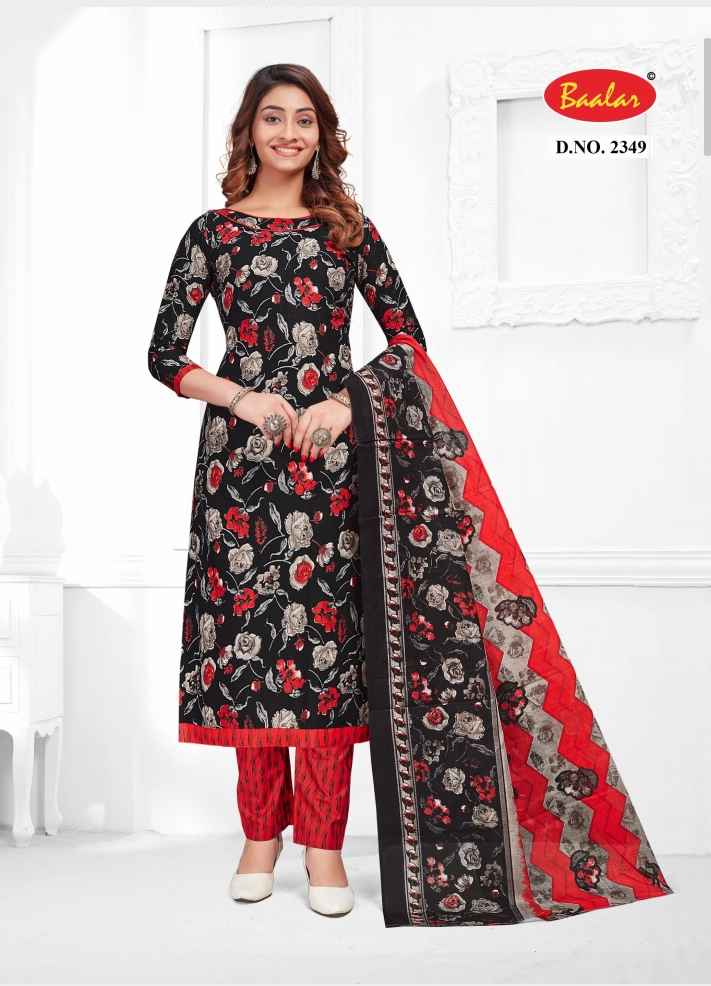 BAALAR ZUBEDA VOL 23 WHOLESALE PURE COTTON DRESS MATERIAL ( 15 PCS CATALOGUE )