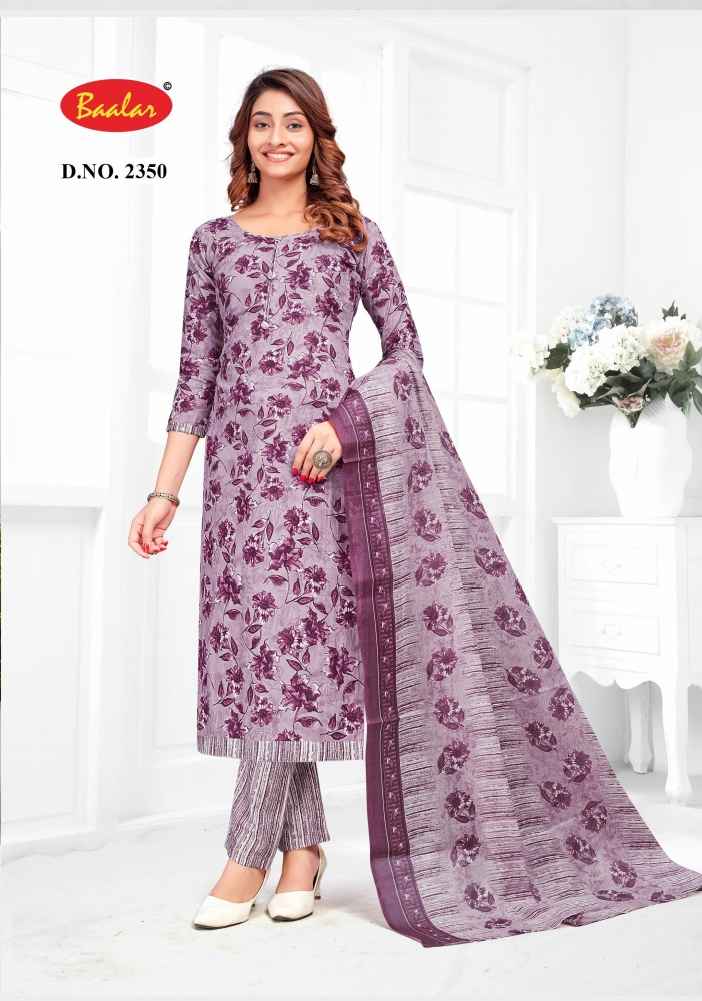 BAALAR ZUBEDA VOL 23 WHOLESALE PURE COTTON DRESS MATERIAL ( 15 PCS CATALOGUE )