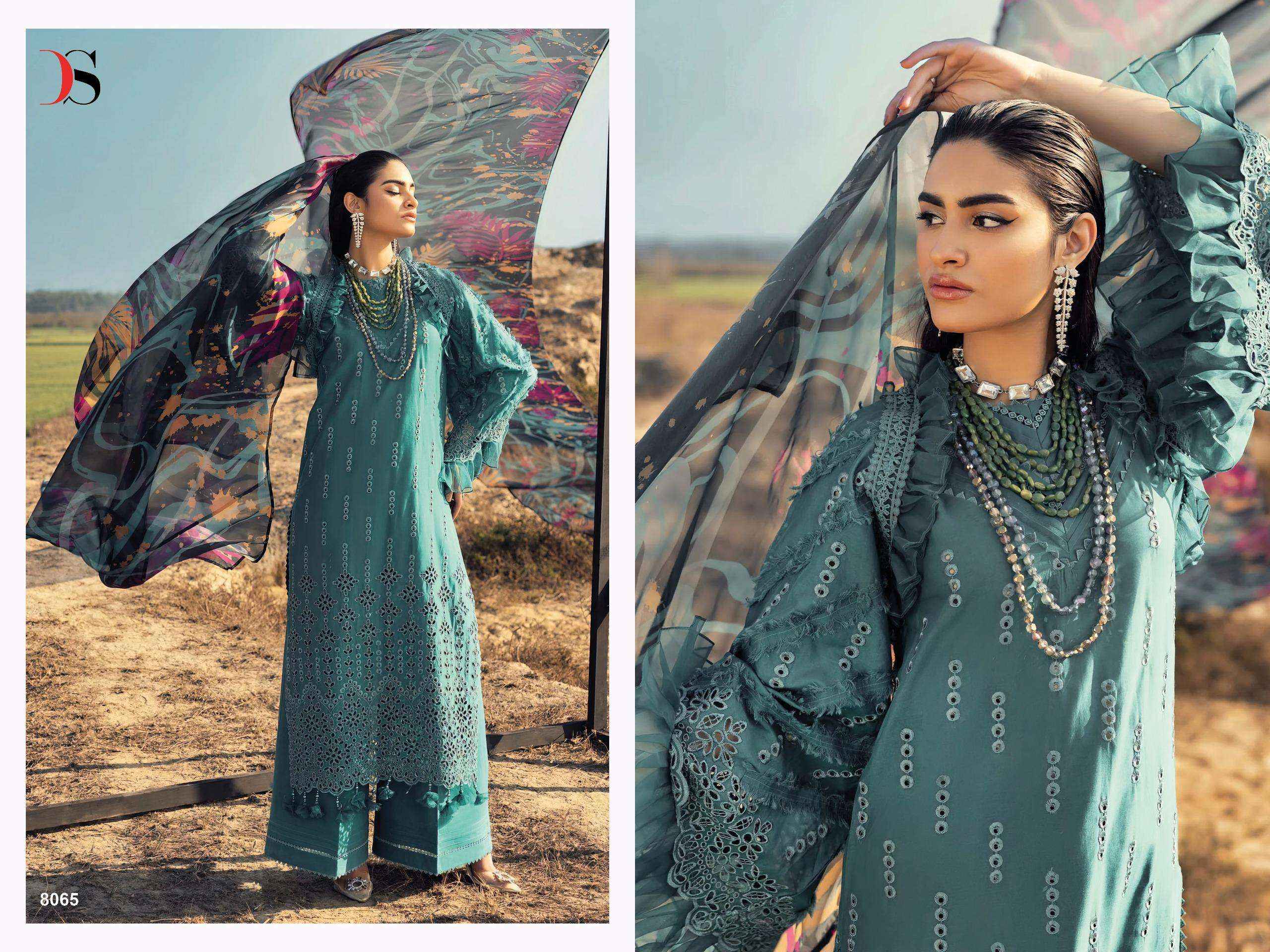 DEEPSY SUITS ADAN LIBAS LAWN 25 WHOLESALE COTTON PAKISTANI SUITS ( 6 PCS CATALOGUE )