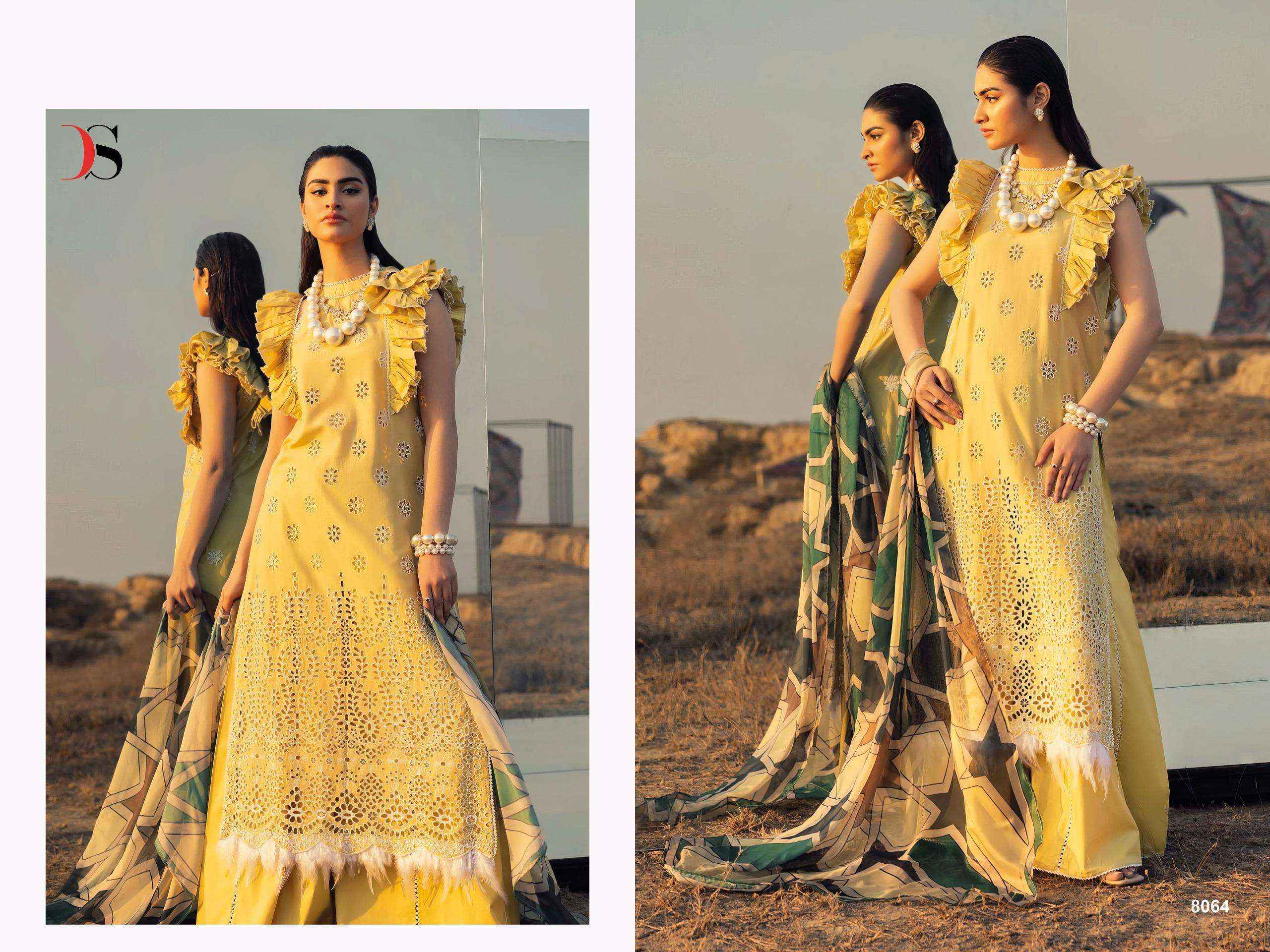DEEPSY SUITS ADAN LIBAS LAWN 25 WHOLESALE COTTON PAKISTANI SUITS ( 6 PCS CATALOGUE )