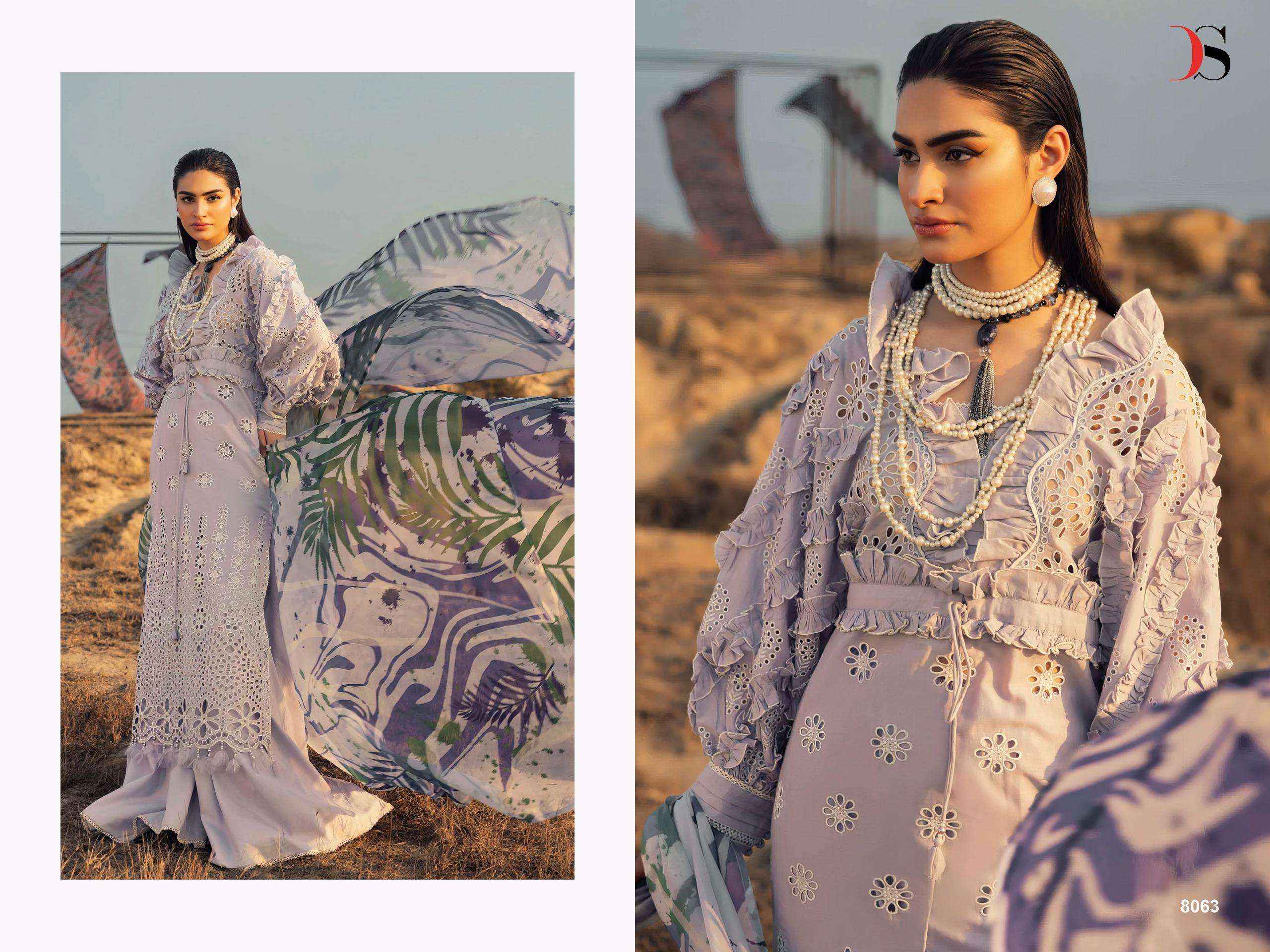 DEEPSY SUITS ADAN LIBAS LAWN 25 WHOLESALE COTTON PAKISTANI SUITS ( 6 PCS CATALOGUE )