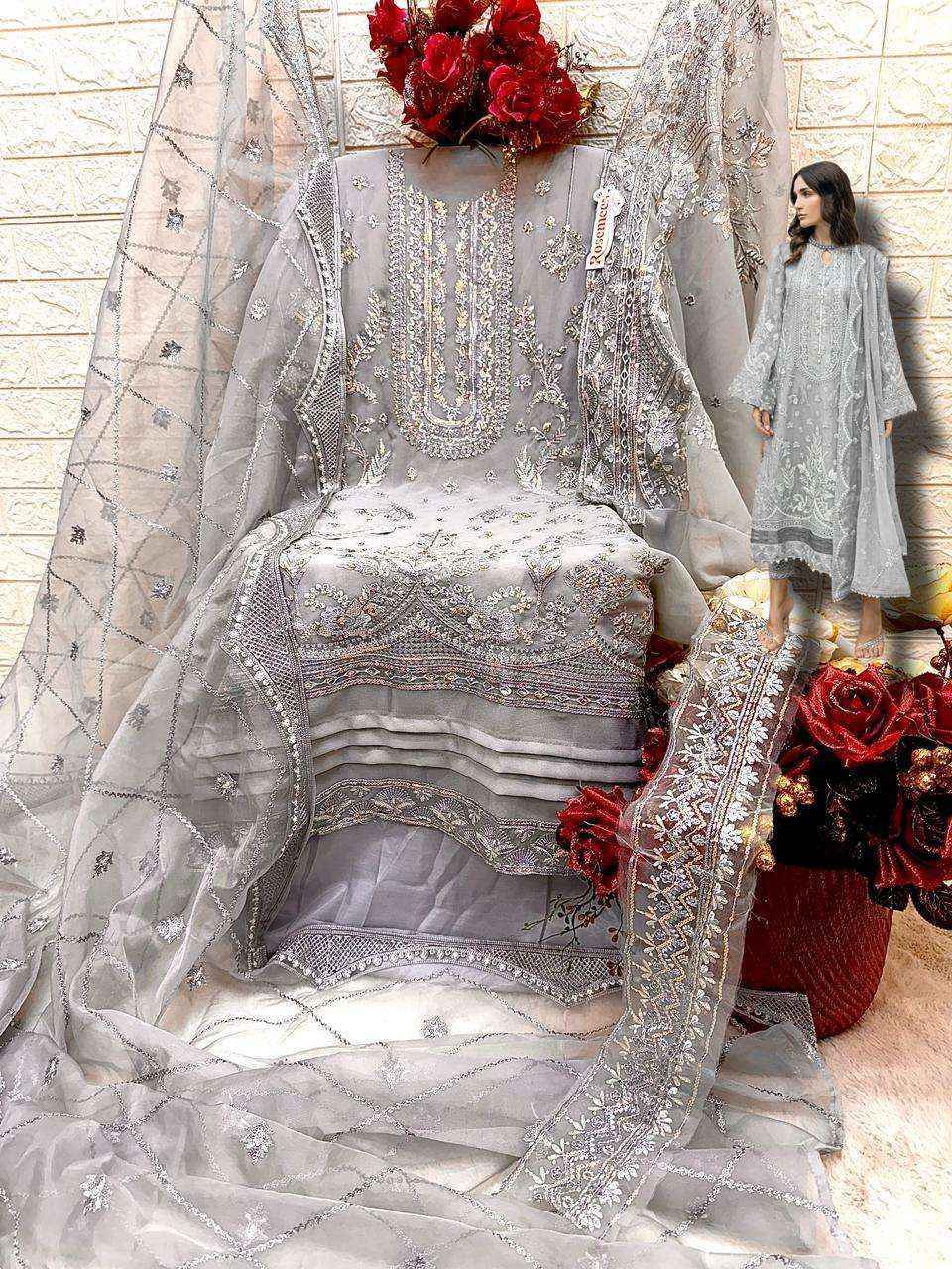 Fepic Rosemeen C 1700 Georgette Dress Material Wholesale Price ( 4 Pcs Catalog )