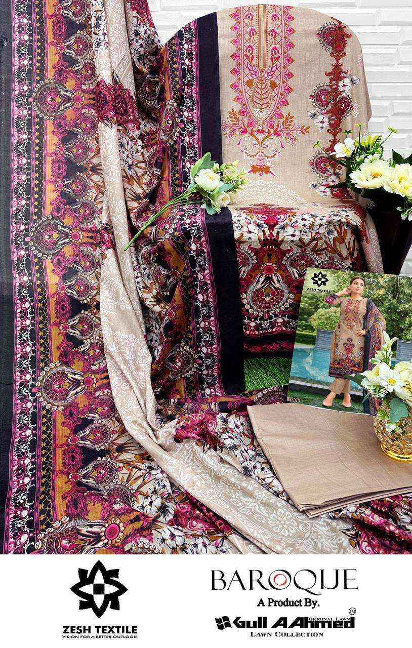 Gull Aahmed Baroque Wholesale Lawn Cotton Dress Material ( 6 pcs Catalogue )