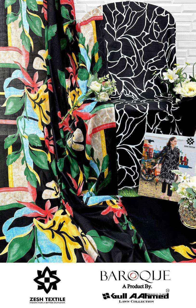 Gull Aahmed Baroque Wholesale Lawn Cotton Dress Material ( 6 pcs Catalogue )