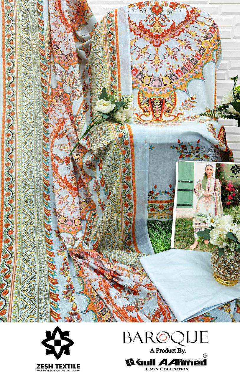 Gull Aahmed Baroque Wholesale Lawn Cotton Dress Material ( 6 pcs Catalogue )