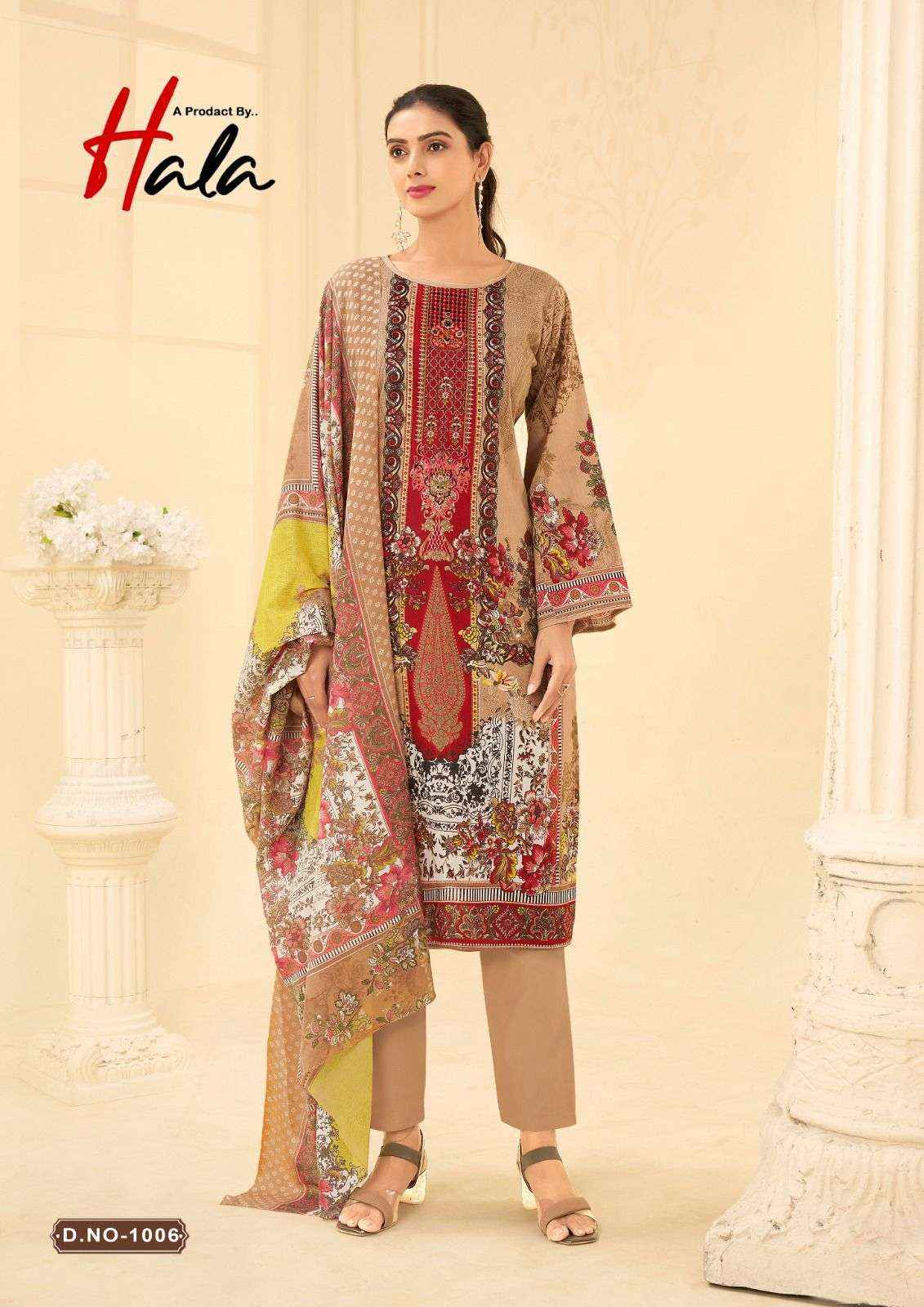HALA NAIRA VOL 1 COTTON PAKISTANI DRESS MATERIAL ( 8 PCS CATALOGUE )