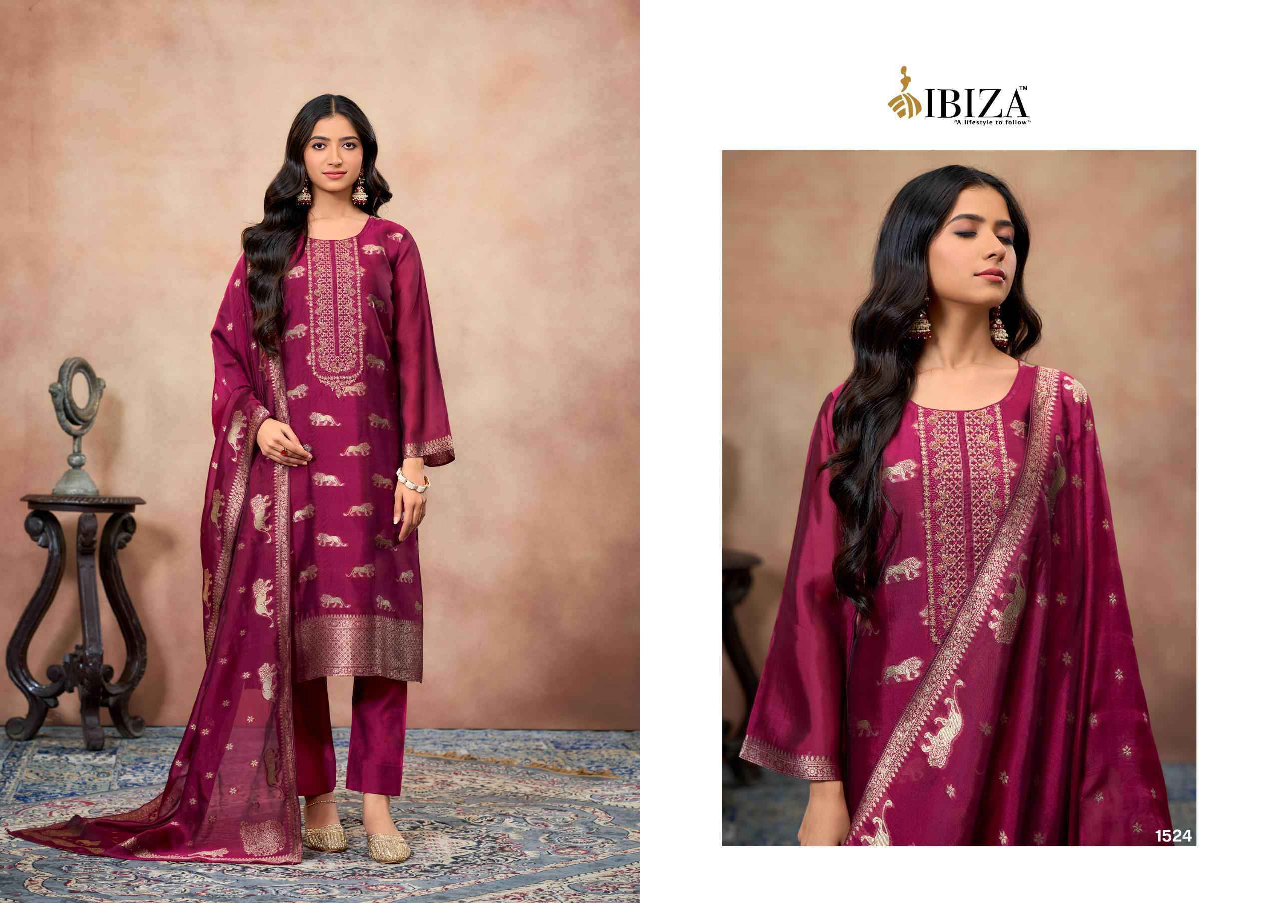 Ibiza Gehna Partywear Style Banglory Silk Suit Dress Material Wholesale Price ( 4 Pcs Catalog )