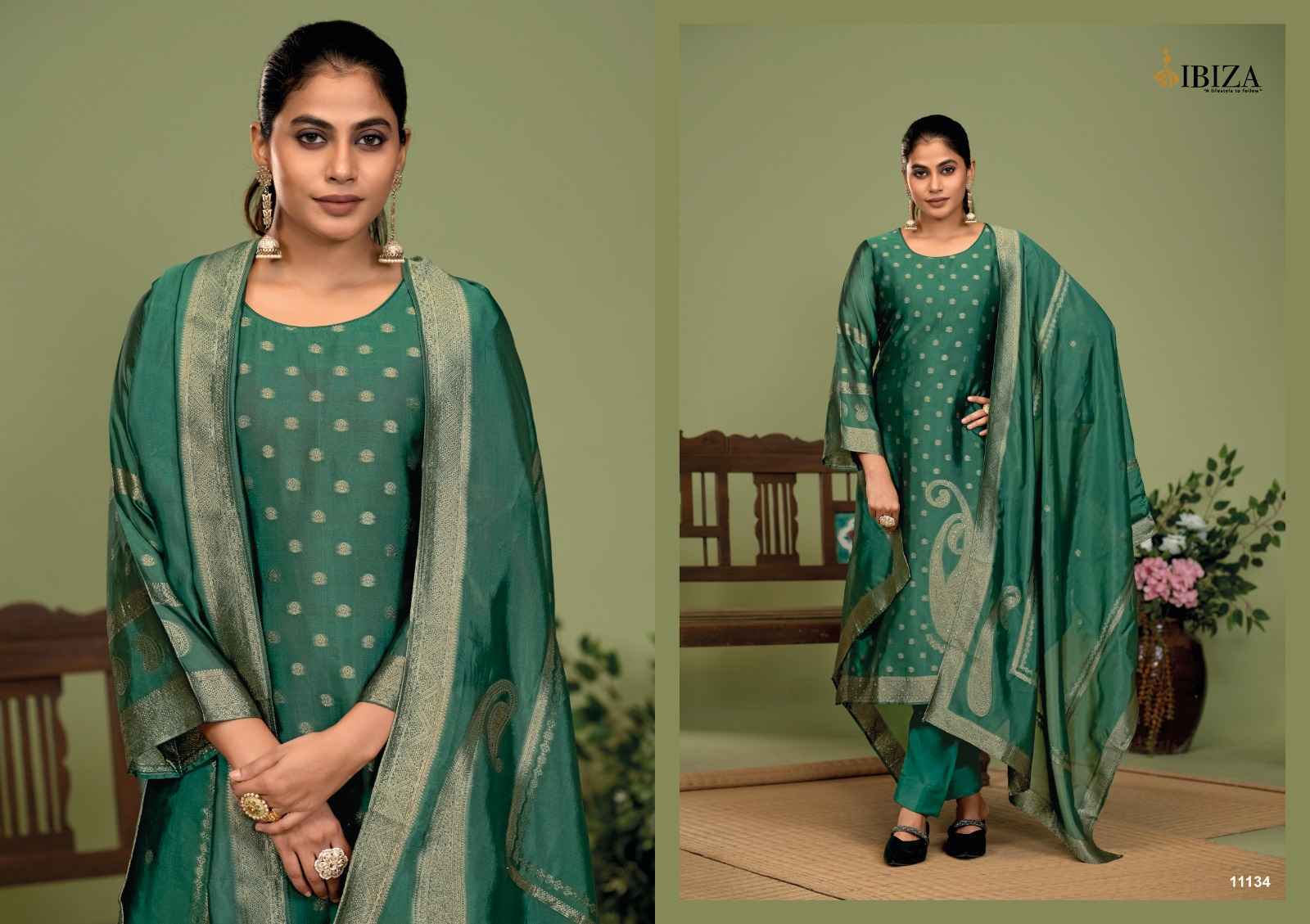 Ibiza Nora Banglory Silk Salwar Kameez Wholesale Price ( 4 Pcs Catalog )