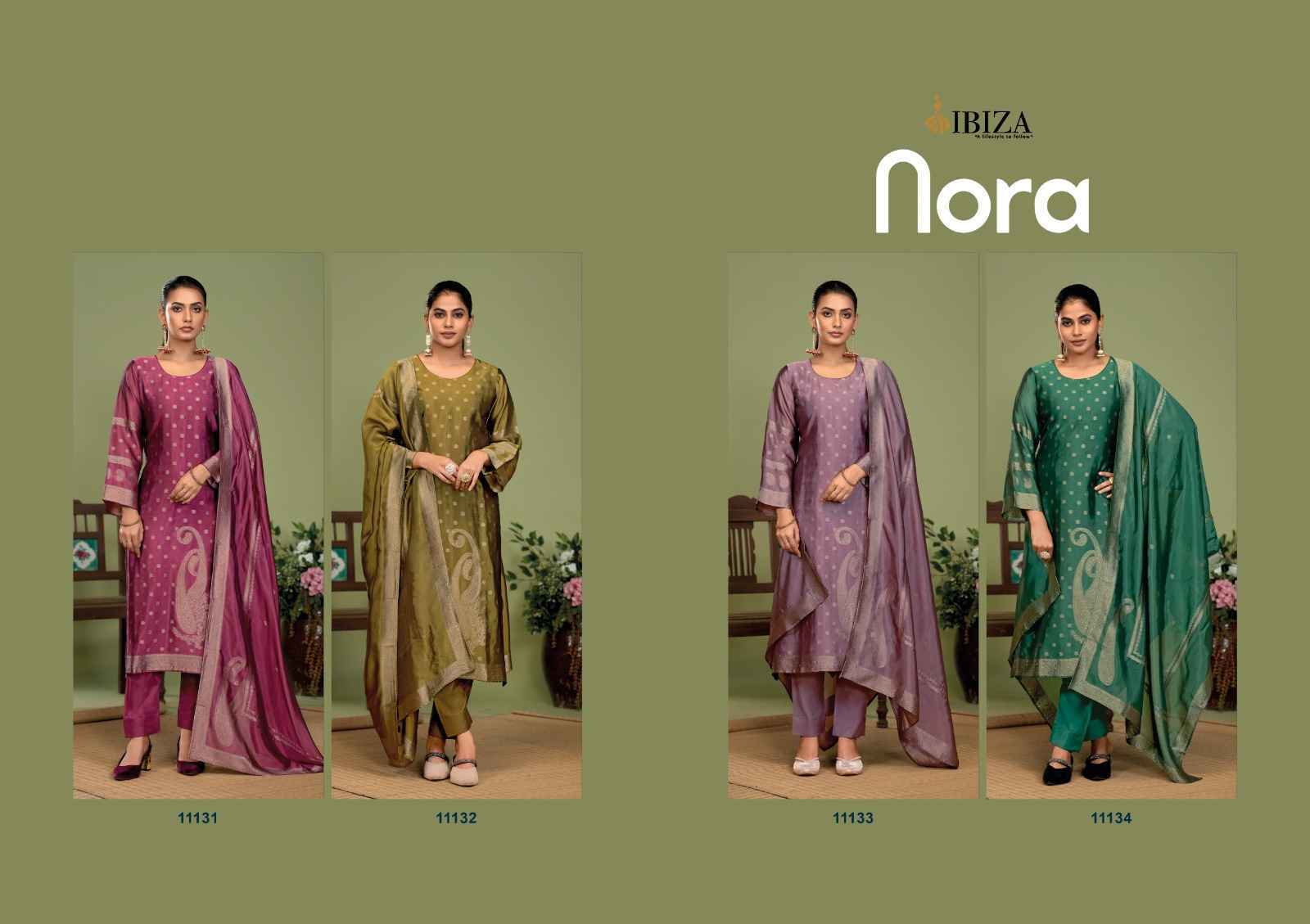 Ibiza Nora Banglory Silk Salwar Kameez Wholesale Price ( 4 Pcs Catalog )