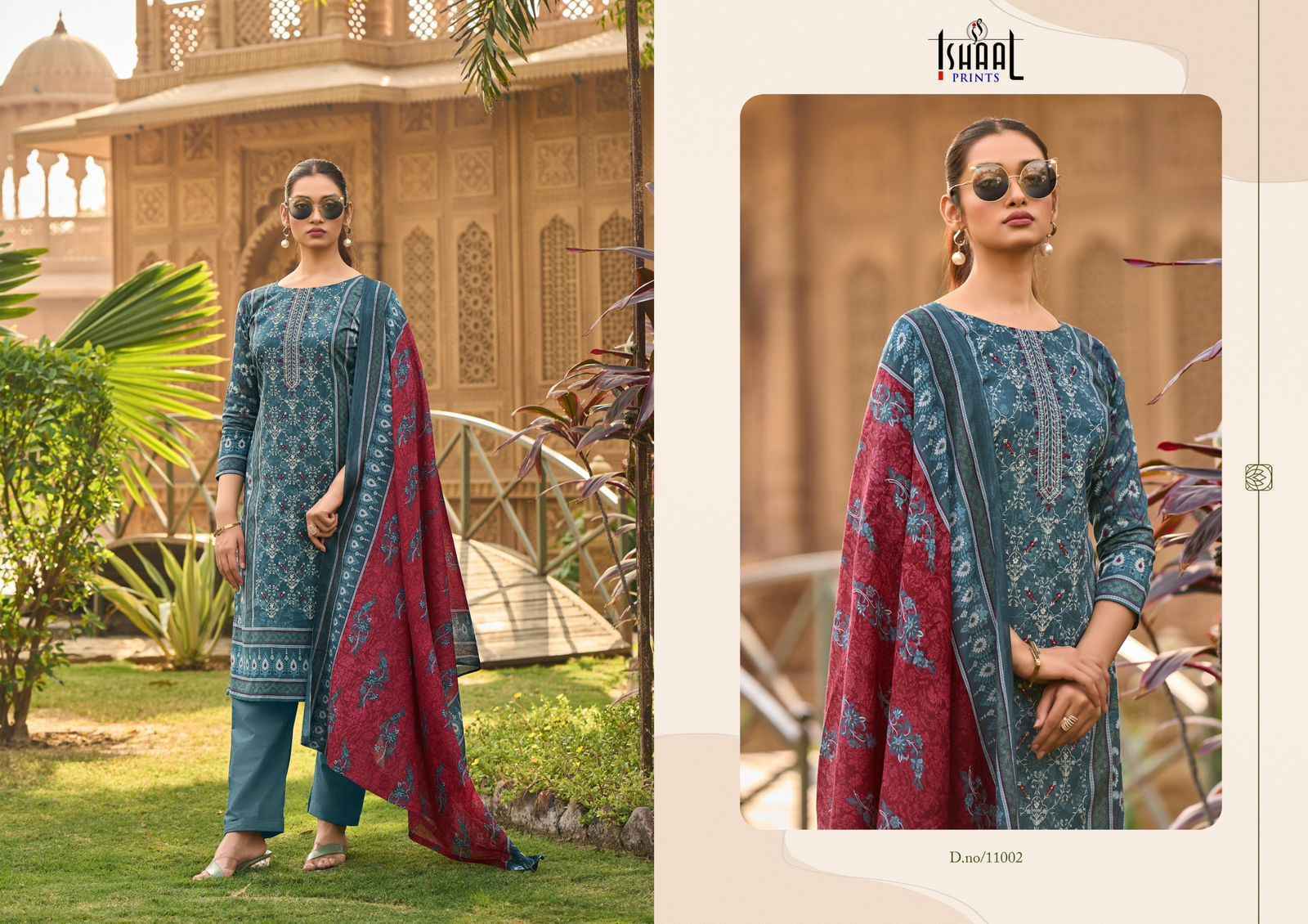 Ishaal Prints Embroidered Vol 11 Wholesale Lawn Cotton Dress Material ( 10 pcs Catalogue )