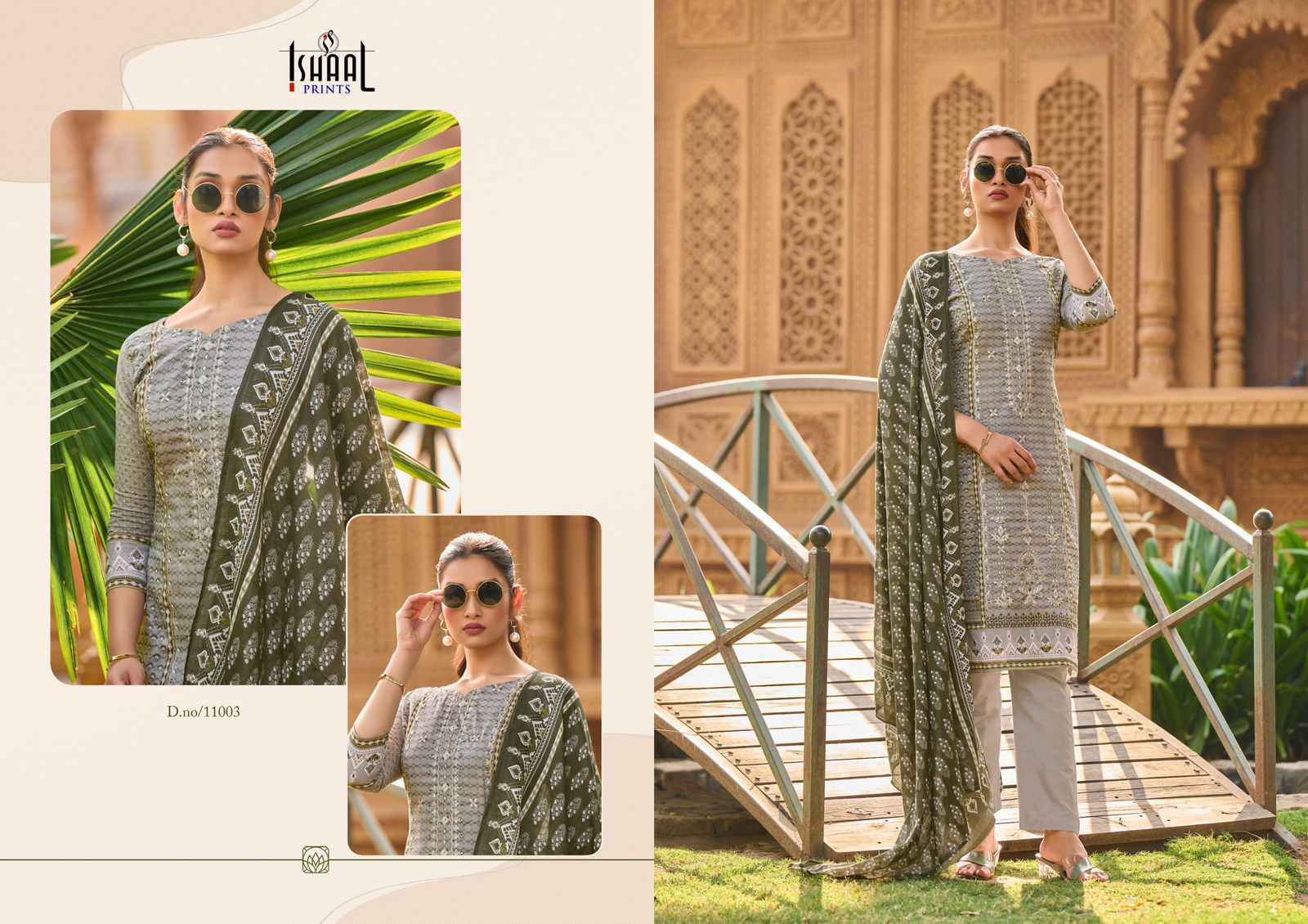 Ishaal Prints Embroidered Vol 11 Wholesale Lawn Cotton Dress Material ( 10 pcs Catalogue )